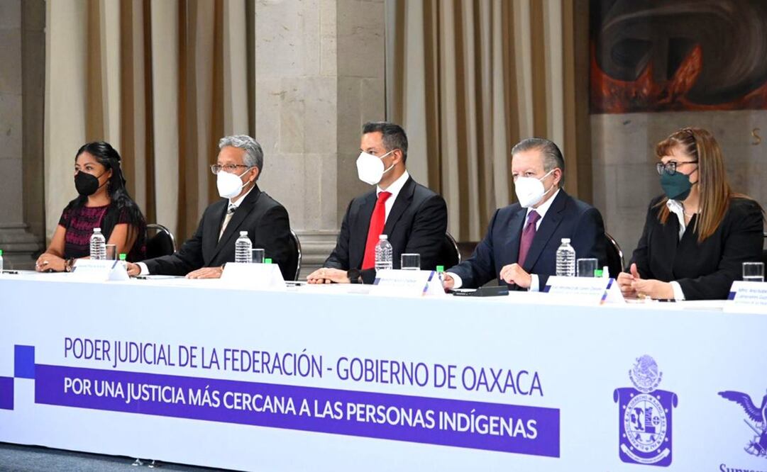 Suprema Corte y Gobierno de Oaxaca firman convenio para ofrecer asistencia jurídica y visibilizar a personas indígenas. Foto: