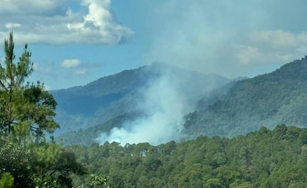 Reportan incendio forestal fuera de control en Juxtlahuaca, Oaxaca; piden apoyo urgente