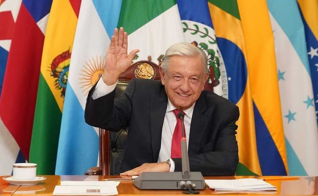 AMLO invita a mandatarios de AL a cumbre en Cancún para frenar inflación y buscar la integración política. Foto: Presidencia