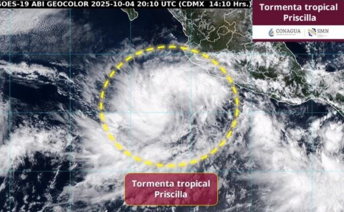 Tormenta tropical Priscila se forma en el Pacífico mexicano; ¿afectará a Oaxaca?
