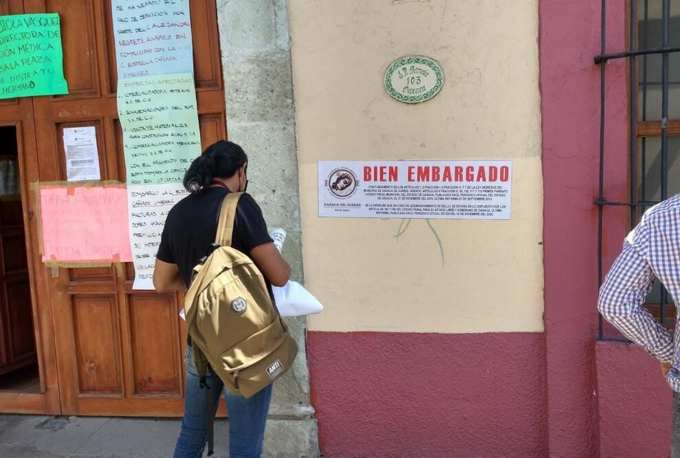 Embargan oficinas de los Servicios de Salud por falta de pago al ayuntamiento de Oaxaca. Foto: Especial