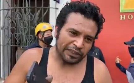 Recompensan negocios de Oaxaca valor de “Pipero man” por ayudar a apagar incendio en hotel