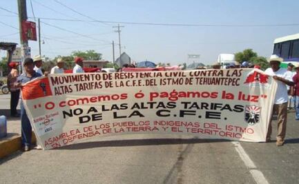 Red Nacional anuncia “huelga de pago” de familias del Istmo de Oaxaca por altas tarifas de la CFE