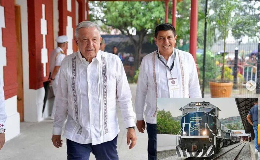 El proyecto ferroviario, que está a cargo de la Secretaría de Marina, conectará los puertos de Salina Cruz, Oaxaca con Coatzacoalcos, Veracruz. Foto: Instagram salomonjarac