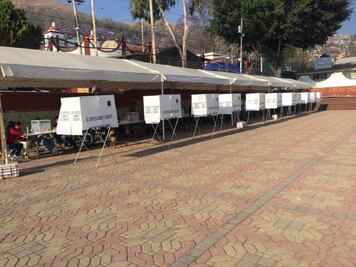 Instaladas las casillas para las elecciones en agencias municipales de la capital