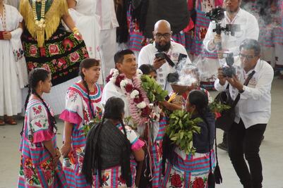 En fotos y video, así se vivió la toma de protesta de Salomón Jara como gobernador de Oaxaca