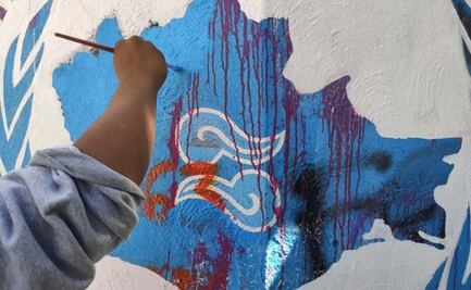 “Oaxaca feminicida”, la pinta con la que activistas protestaron en la Defensoría por las 463 mujeres asesinadas