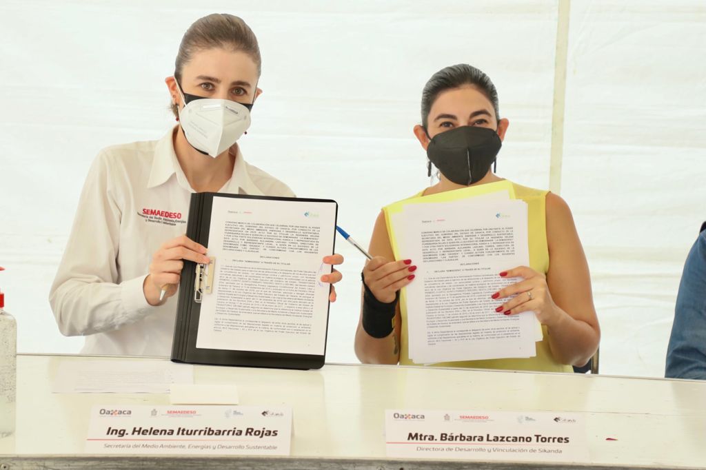 Gobierno de Oaxaca firma convenio con asociación SiKanda, para dignificar labor de recicladores