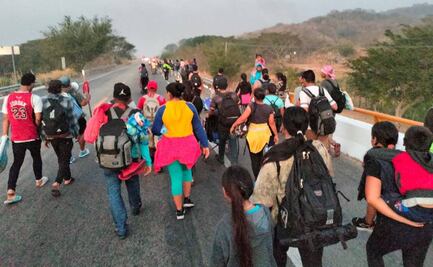 Entre engaños y acoso, caravana de 3 mil migrantes llega a Oaxaca; detienen a 18
