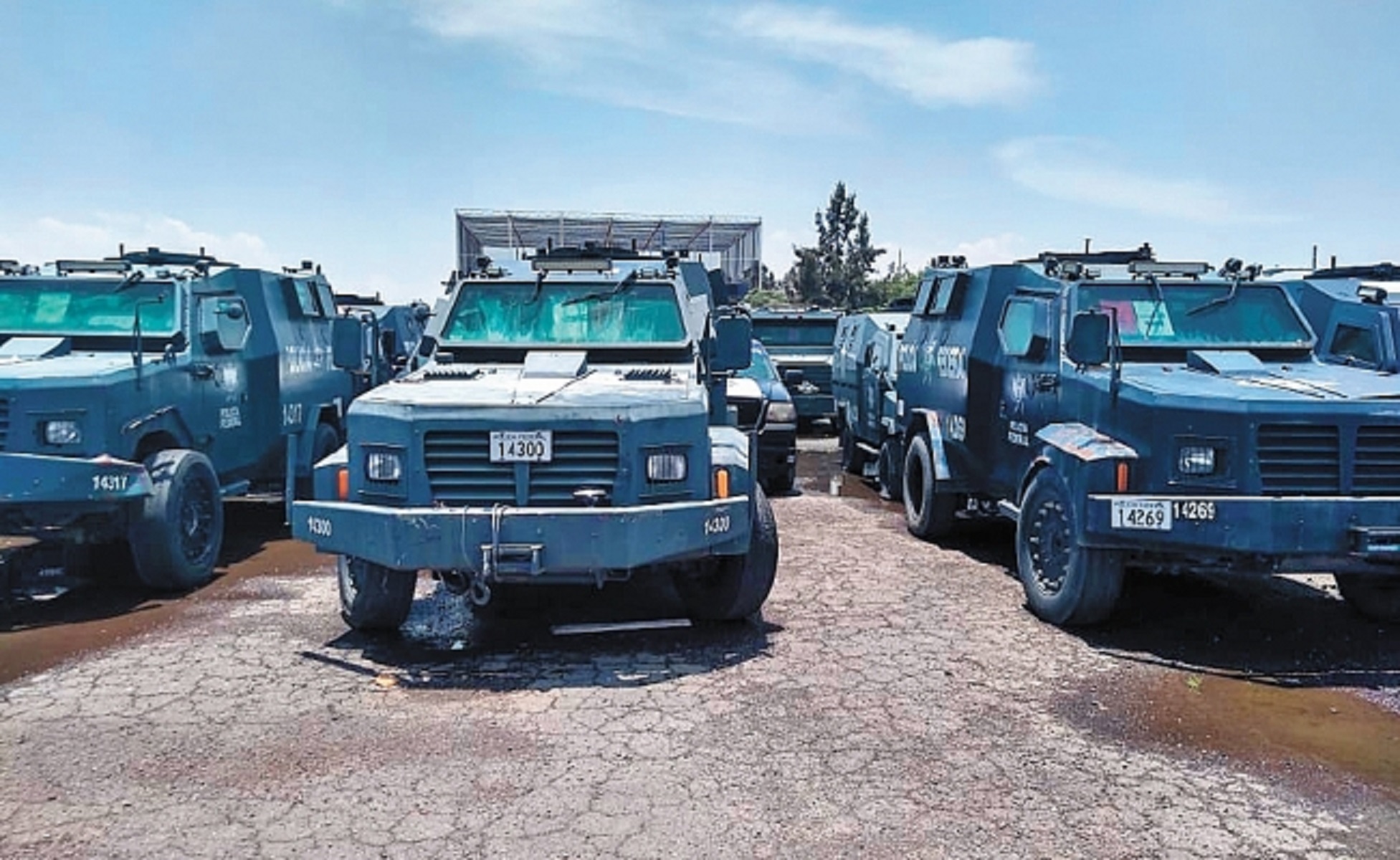 Alistan vehículos para uso de la Guardia Nacional