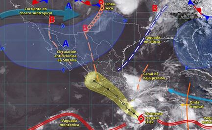 Depresión Cinco-E se intensifica a tormenta tropical Erick; impactará en Oaxaca: Conagua 