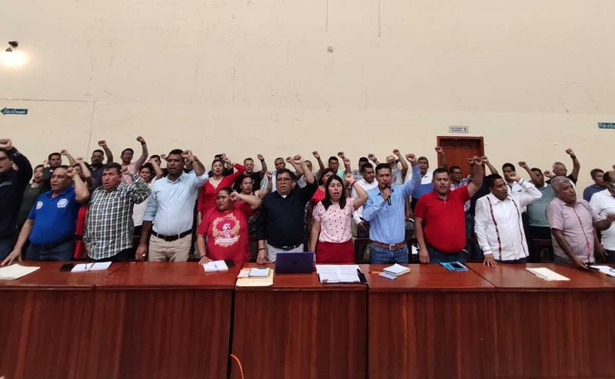 Sección 22 de Oaxaca se declara en "alerta máxima" previo a la Guelaguetza 2023. Foto: Mario Arturo Martínez