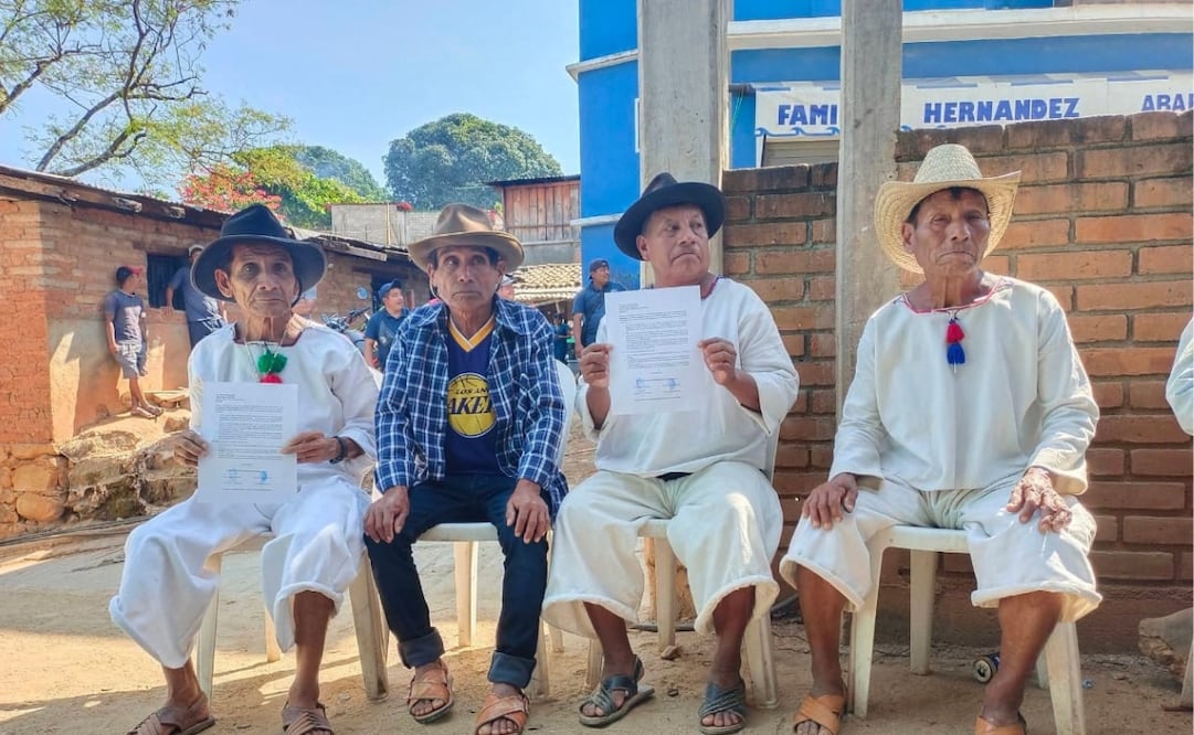 El Consejo de Ancianos pide la presencia de la Guardia Nacional en el municipio en las elecciones de hoy. Foto: Especial