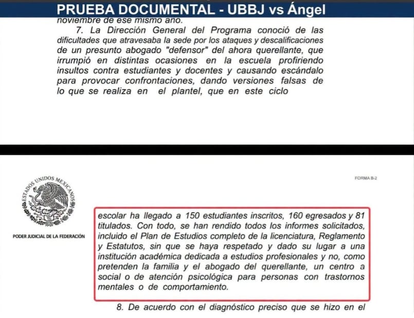 Respuesta de Raquel de la Luz al Juzgado de Oaxaca