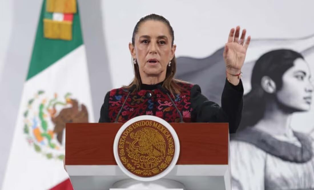 Claudia Sheinbaum en su conferencia matutina del 10 de octubre de 2025. Foto: Carlos Mejía / EL UNIVERSAL