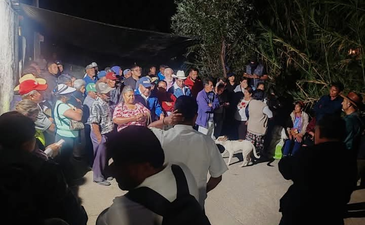 Integrantes del Comisariado de Bienes Comunales de San Agustín Etla. Foto: Especial