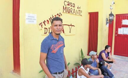 O se cansa EU en agarrarme o me canso yo, dice migrante