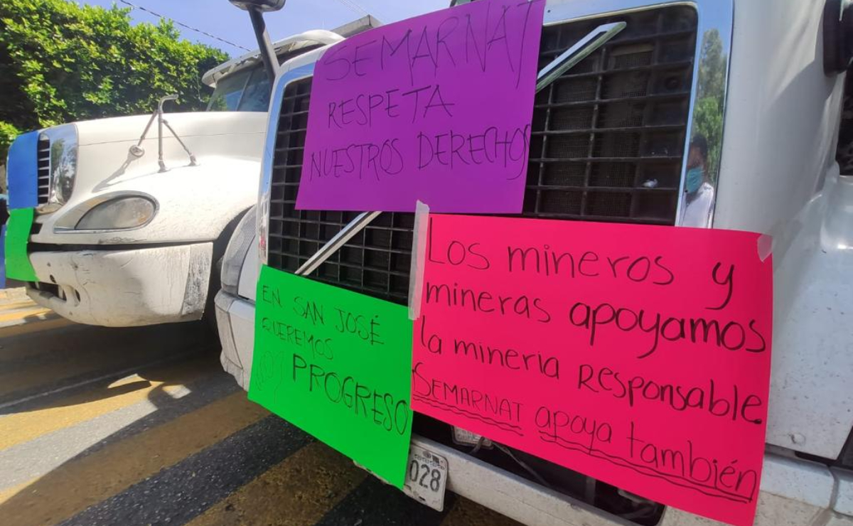 Transportistas exigen a Semarnat permiso ambiental para que minera Cuzcatlán siga operando en Oaxaca