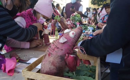 Peques ponen a prueba su talento en la Noche de Rábanos infantil de la ciudad de Oaxaca