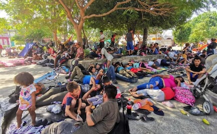 Acusan a la 4T de alentar xenofobia y criminalizar a migrantes; caravana descansa en Oaxaca