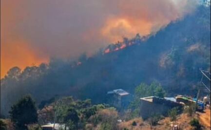 Mueren dos personas mientras combatían el incendio forestal en Santa María Peñoles, Oaxaca