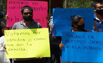 Protestan comerciantes contra dictamen para prohibir venta de alimentos chatarra a niños