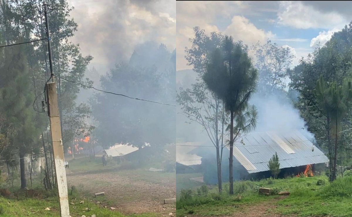 Alerta máxima: Vuelven a quemar casas y bosque de San Miguel El Grande, Oaxaca