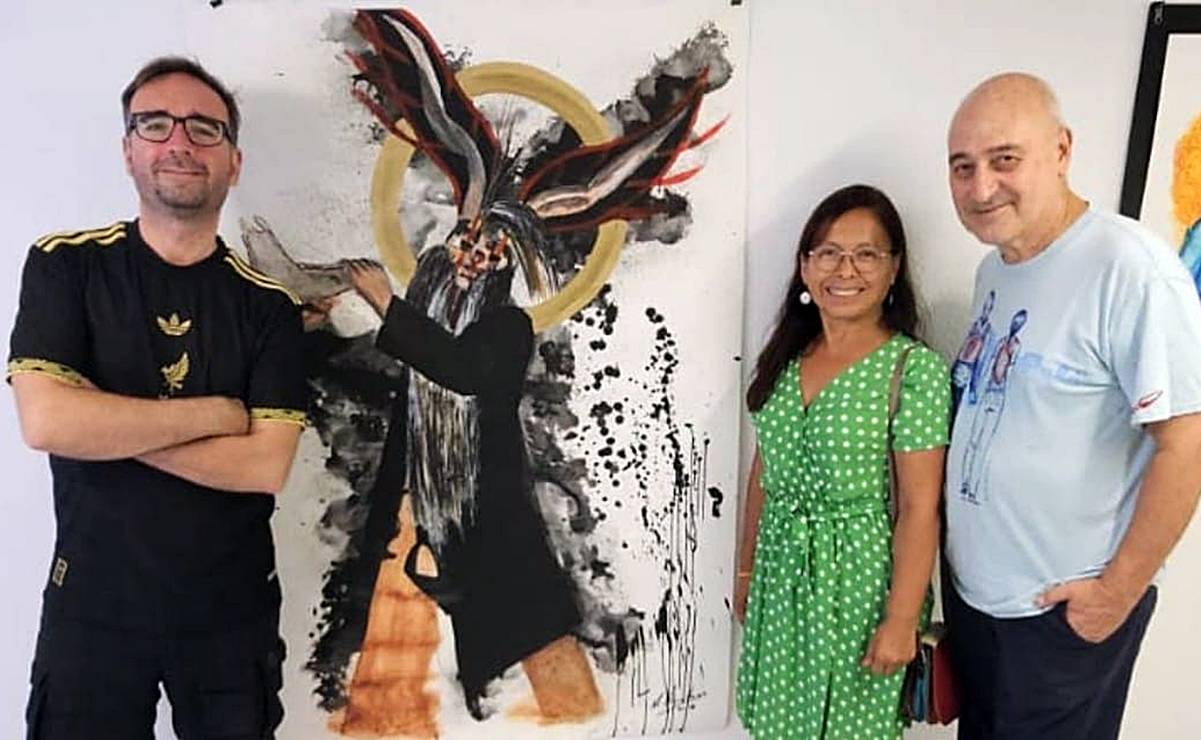 Inauguran en Barcelona “Hombres y Patronos”, obra del pintor oaxaqueño José Montes
