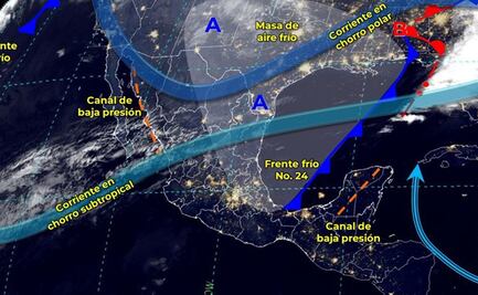 Frente frío 24 y masa de aire ocasionarán chubascos en estas zonas de Oaxaca