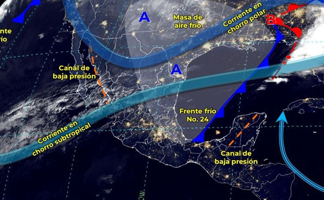 Frente frío 24 y masa de aire ocasionarán chubascos en estas zonas de Oaxaca. Foto: Especial