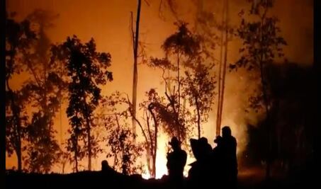Sube a 8 el número de muertos por incendio forestal en la Mixteca