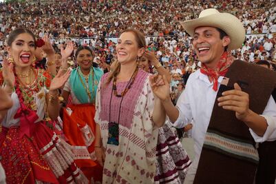 Todo el amor para Oaxaca: Gutiérrez Müller