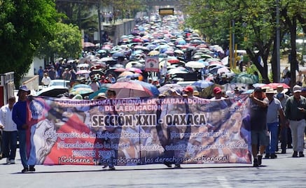Sección 22 del SNTE convoca a protestar durante la visita de Claudia Sheinbaum a Oaxaca