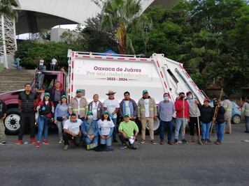 Previo a la Guelaguetza, hacen tequio gobierno de Oaxaca y empresas en el Cerro del Fortín