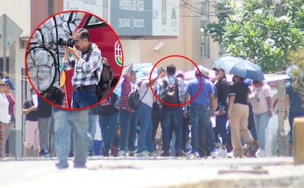 Trabajadores de la Sección 22 del SNTE agreden por segunda ocasión al fotoperiodista Adrián Gaytán 