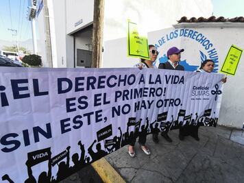 Protestan en DDHPO contra interrupción legal del embarazo