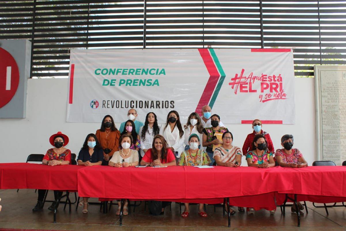 Se suma el PRI en Oaxaca a reclamos contra Layda Sansores por dichos sobre diputadas; pide a FGR sanción ejemplar. Foto: PRI