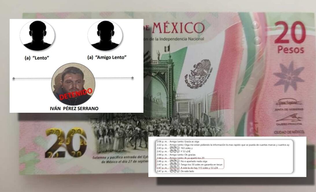 Desnudan las claves de comunicación del Cártel de Sinaloa (están dentro de billetes de 20 pesos)