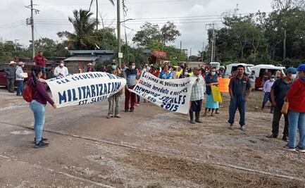 Campesinos de Oaxaca denuncian intimidación de marinos para permitir obras del Transístmico en sus tierras