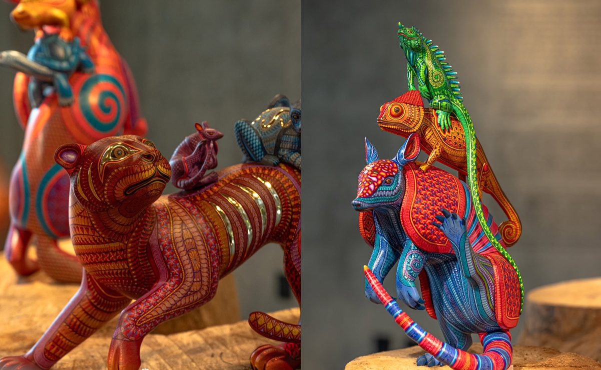 Alebrijes del taller de Jacobo y María Ángeles. Fotos: jacoboymariaangeles, Instagram