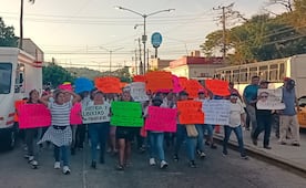 Protestan en Salina Cruz para exigir liberación del trabajador de despachadora de gas detenido por la GN