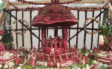 Llega la Noche de Rábanos a Oaxaca con calendas, palenques y hasta murales de 115 hortelanos