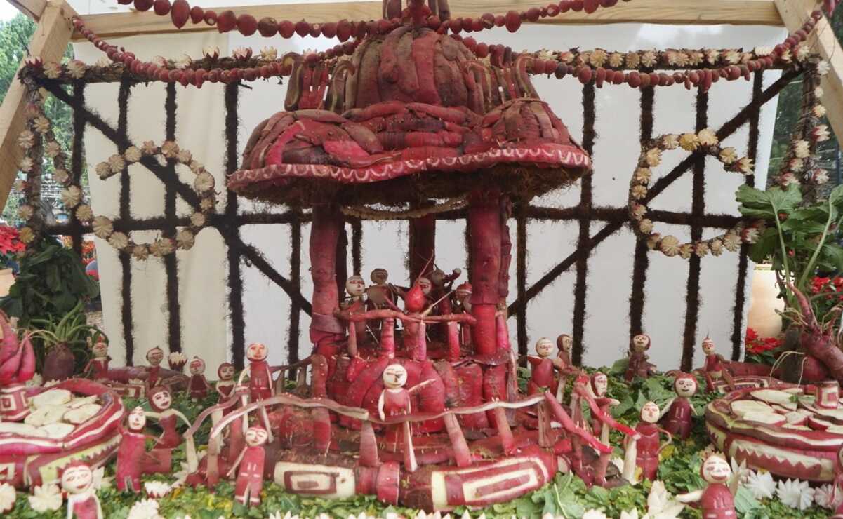 Llega la Noche de Rábanos a Oaxaca con calendas, palenques y hasta murales de 115 hortelanos. Fotos: Edwin Hernández