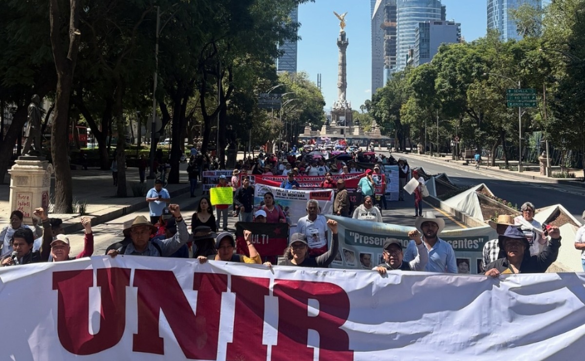Con manifestaciones, exigen retorno seguro de familias triquis de Oaxaca y justicia por los asesinatos