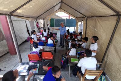 Abren carpetas de investigación contra empresas que no cumplieron con reconstrucción de escuelas