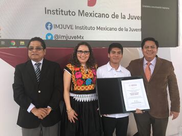 Otorgan Premio Nacional de la Juventud 2019 a oaxaqueño por su defensa de los ríos Salado y Atoyac