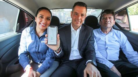 Estrena Murat servicio de Didi Taxi, unidades que usan la app cuentan con botón de pánico
