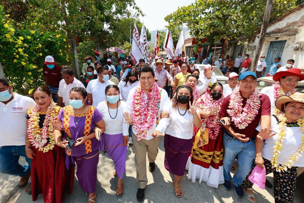 Bitácora de Campaña: Promete morenista “desmontar el patriarcado” en Oaxaca; van naranjas por “nuevo pacto empresarial”