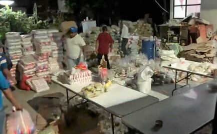 Aseguran 4 bodegas con despensas en Oaxaca, presuntamente para compra de voto este domingo
