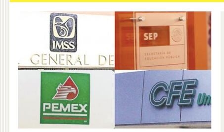 IMSS, SEP, Pemex y CFE, con prestaciones de oro